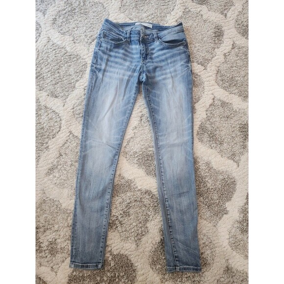 BKE Denim - BKE Stella Jeans Womens Size 27x31.5 Blue Slim Fit Low Rise Skinny Stretch Denim